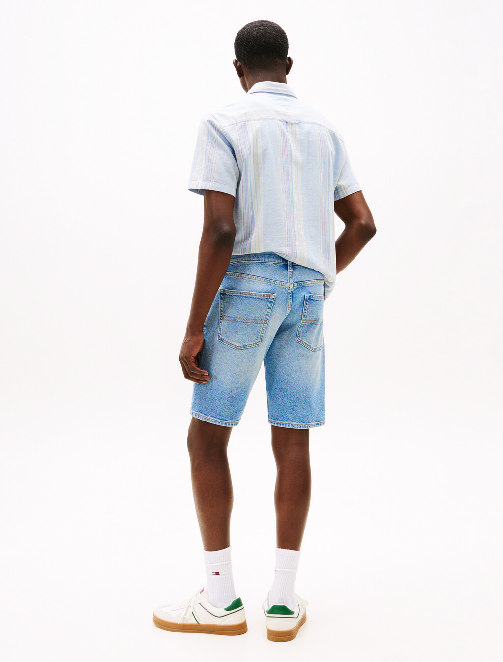 Scanton 修身牛仔短褲, Denim Light, hi-res