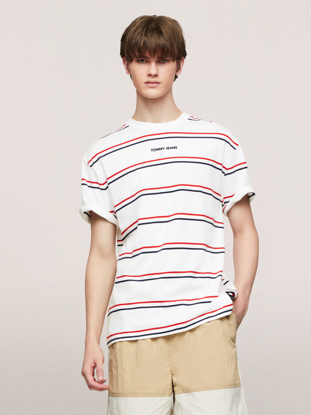 Classic Stripe T-Shirt, White, hi-res