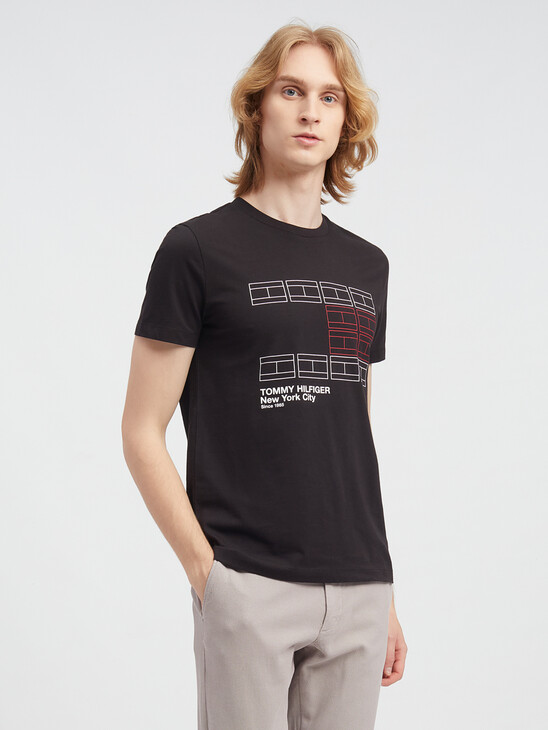 Double Flag Graphic T-Shirt