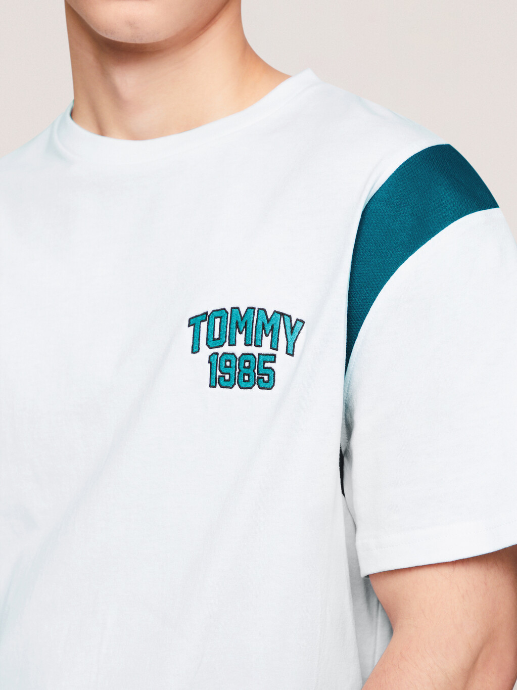 Tommy 1985 Varsity T-Shirt, White, hi-res