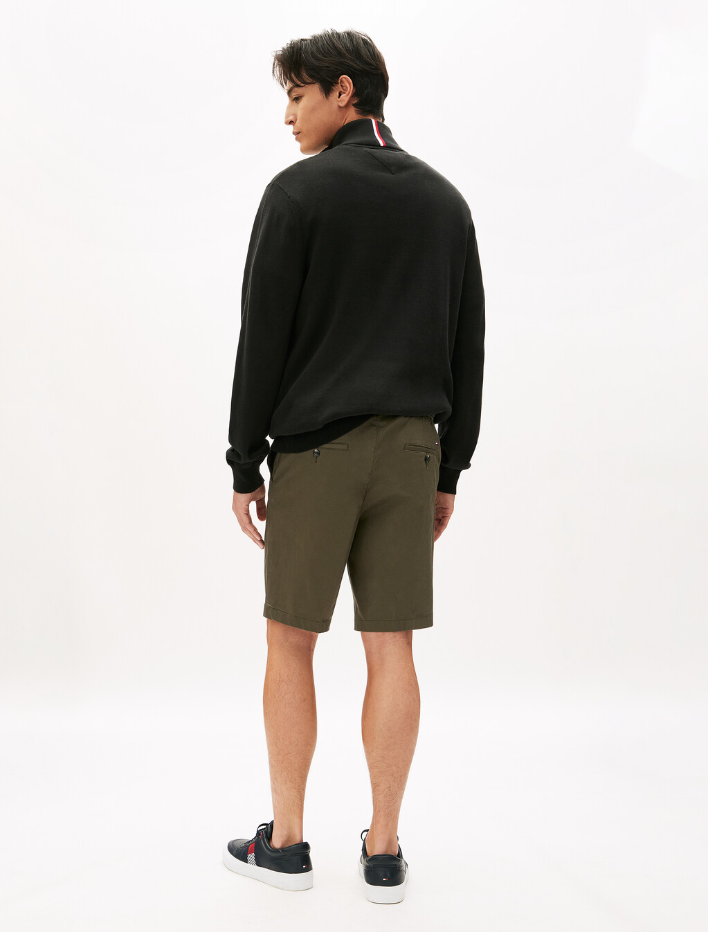 Brooklyn 棉緞套穿式短褲, Army Green, hi-res