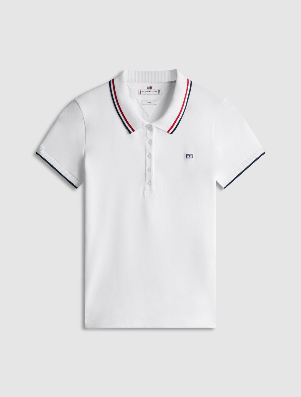 亞洲版修身 Polo 衫, Th Optic White, hi-res