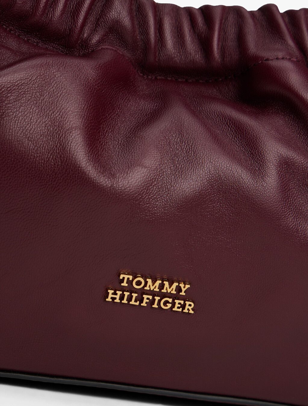 Soft Leather Logo Plaque Crossbody Bag, Marzemino, hi-res