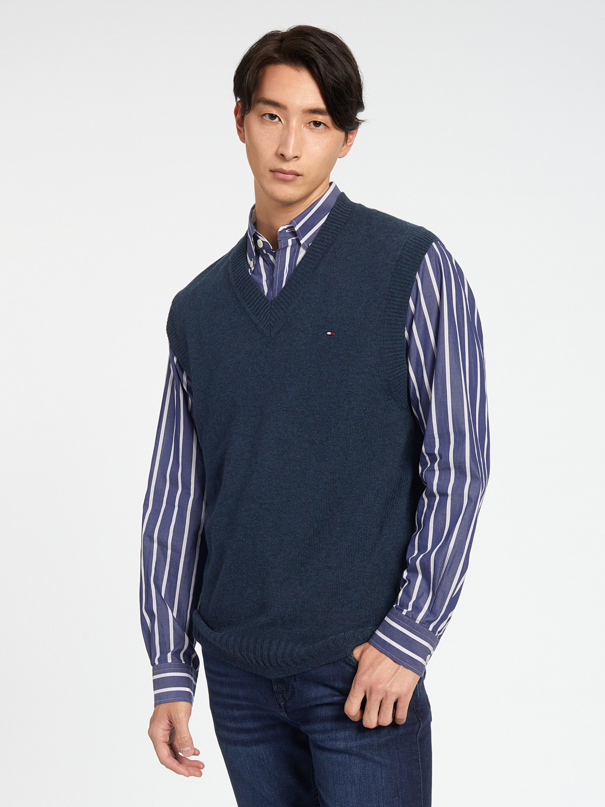 Heritage Lambswool Vest blue Tommy Hilfiger Hong Kong