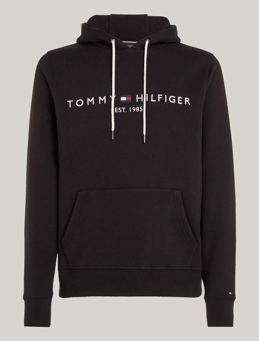 Essential Logo Hoodie, JET BLACK, hi-res