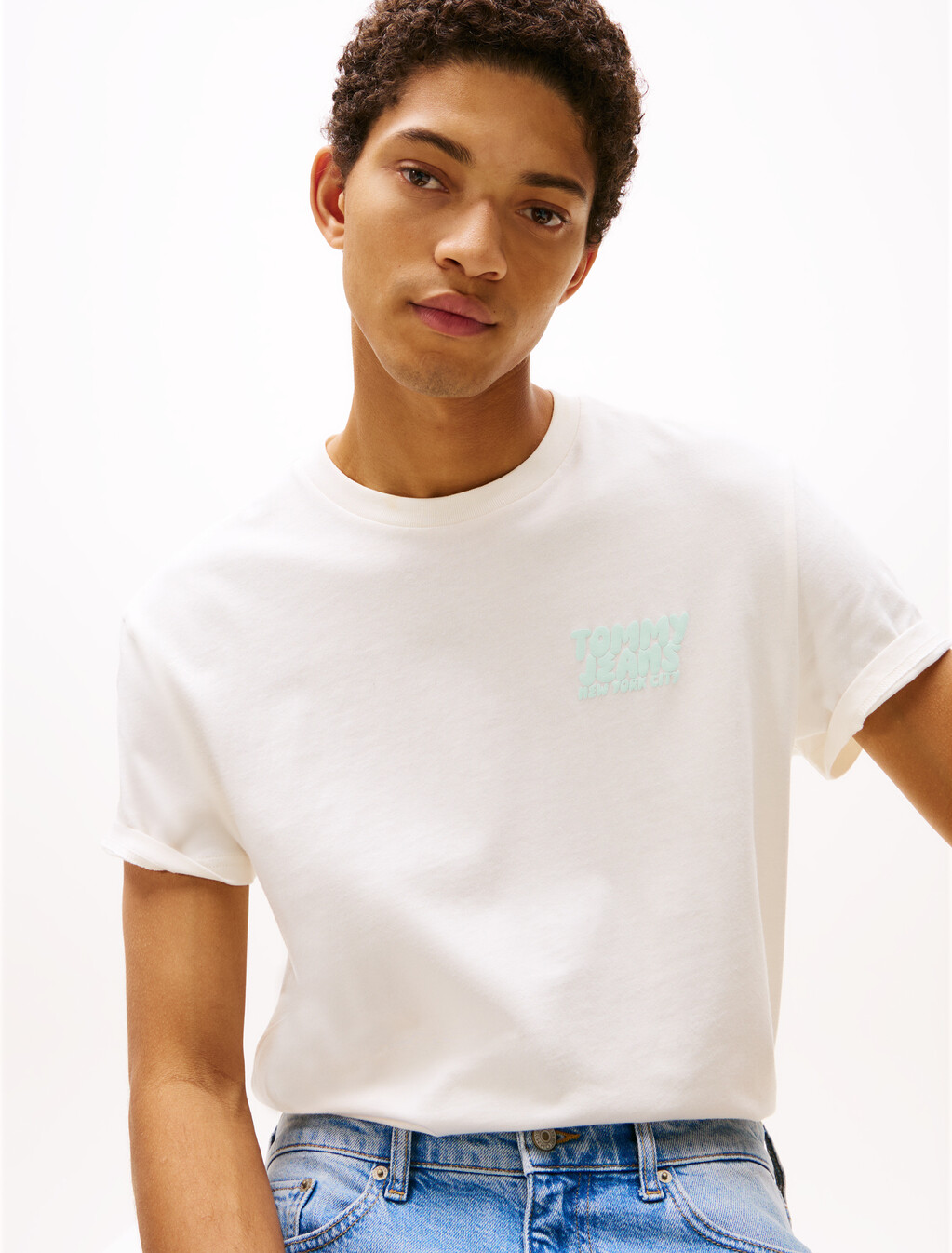 Bubble Logo Back Graphic T-Shirt, Ancient White, hi-res