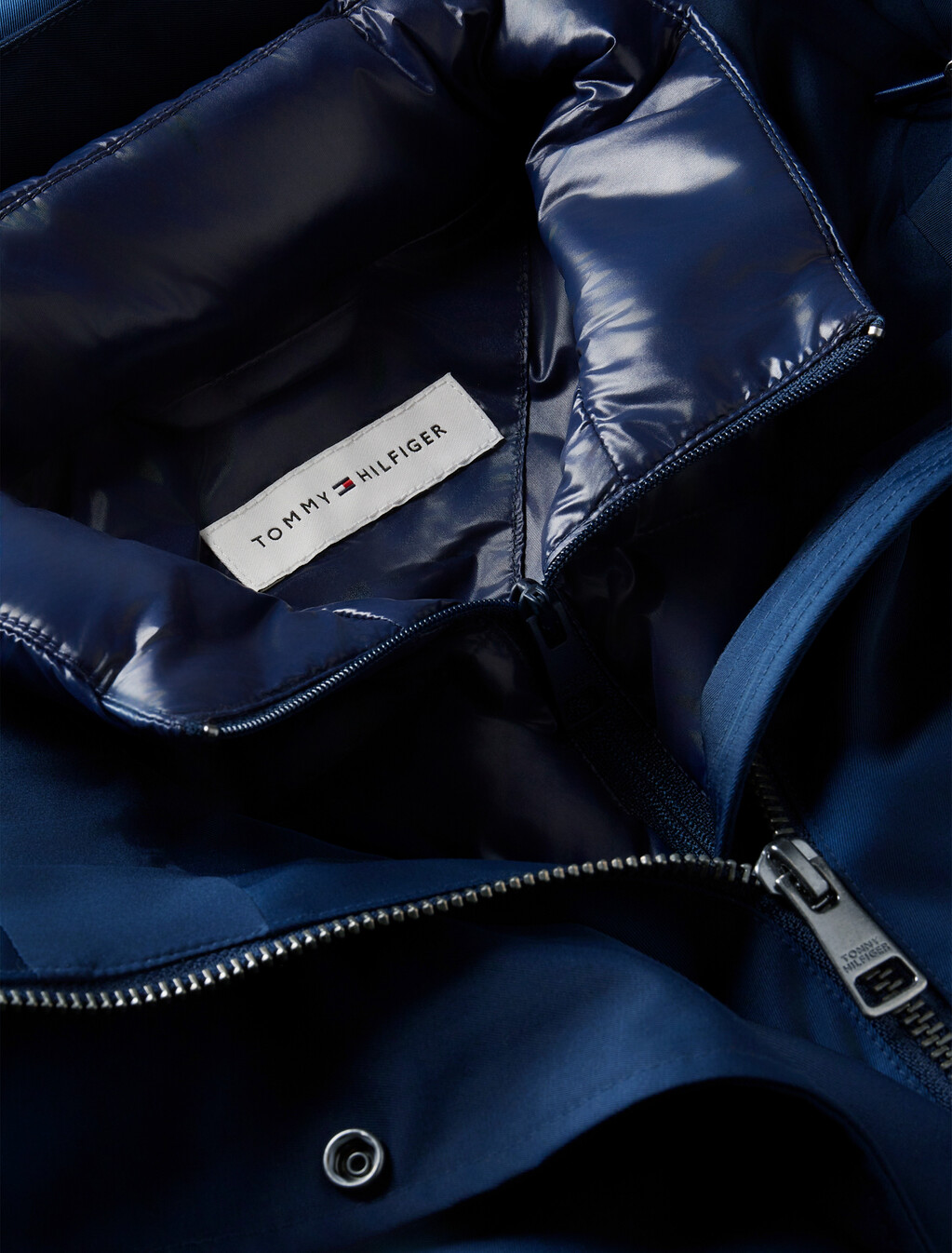 3-In-1 Down Hooded Parka, Dark Blue, hi-res