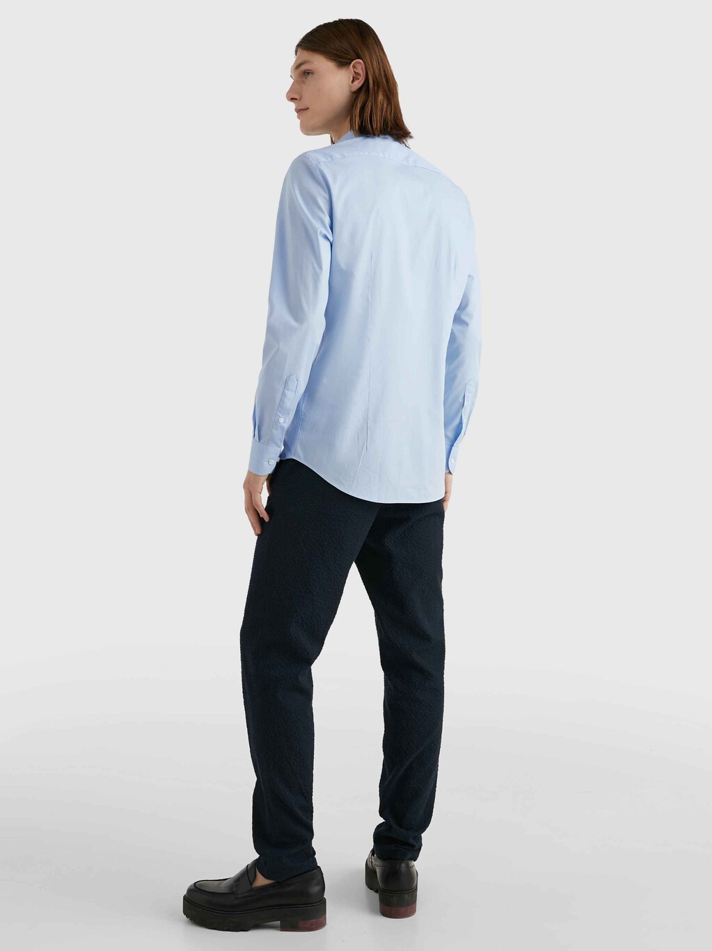 TH Flex Poplin Shirt, Custom Color Light Blue, hi-res