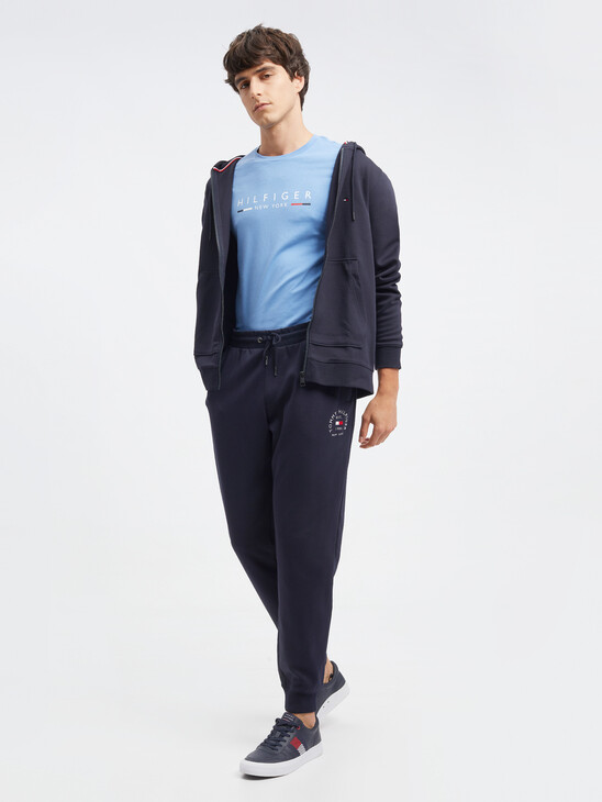 Solid Zip-Thru Hoodie