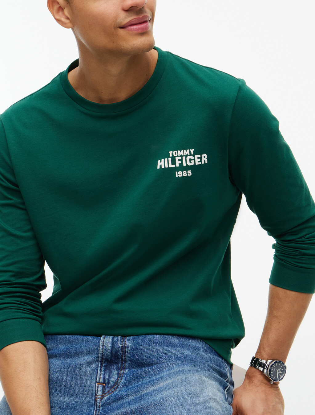 1985 Logo Long Sleeve T-Shirt, Ornamental Green, hi-res