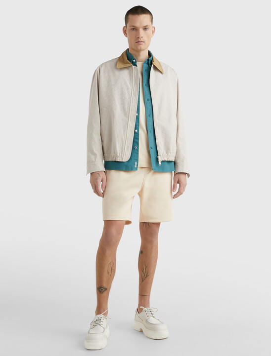 TH Monogram Contrast Collar Jacket