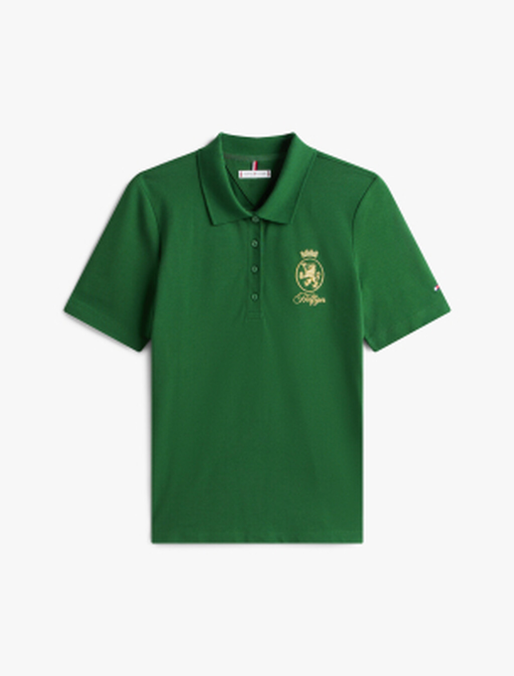 Crest Embroidery Regular Fit Polo Shirt, Deep Evergreen, hi-res