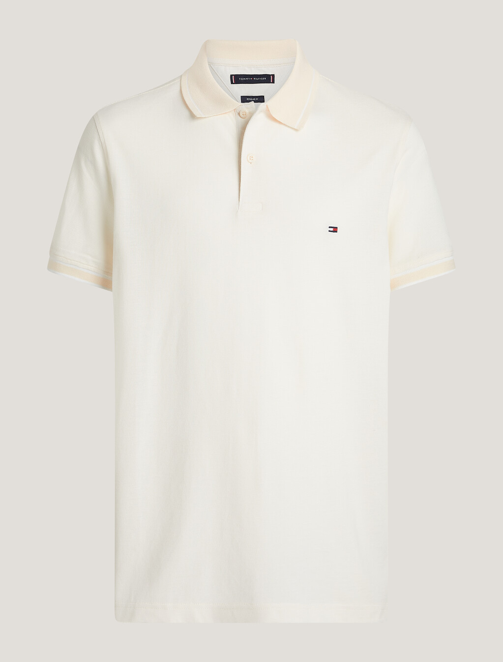 Hilfiger Monotype Logo Collar Regular Polo, Calico / White, hi-res
