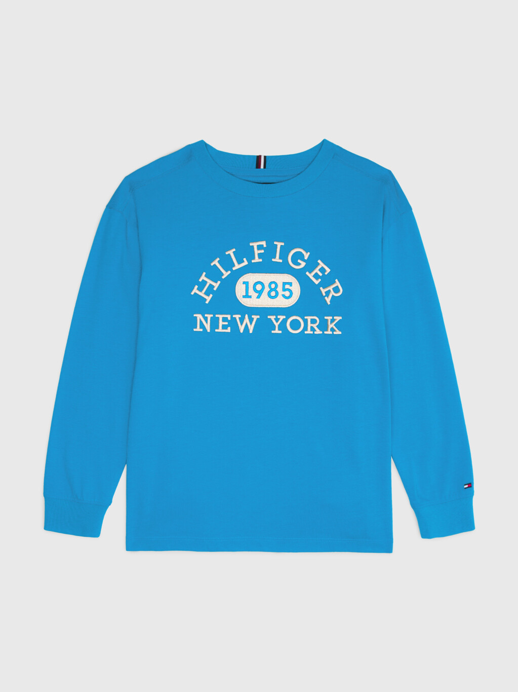 Varsity Long Sleeve Archive T-Shirt, Cerulean Aqua, hi-res