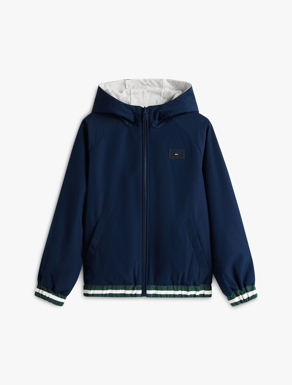 Ripstop Reversible Hooded Jacket, Dark Night Navy, hi-res