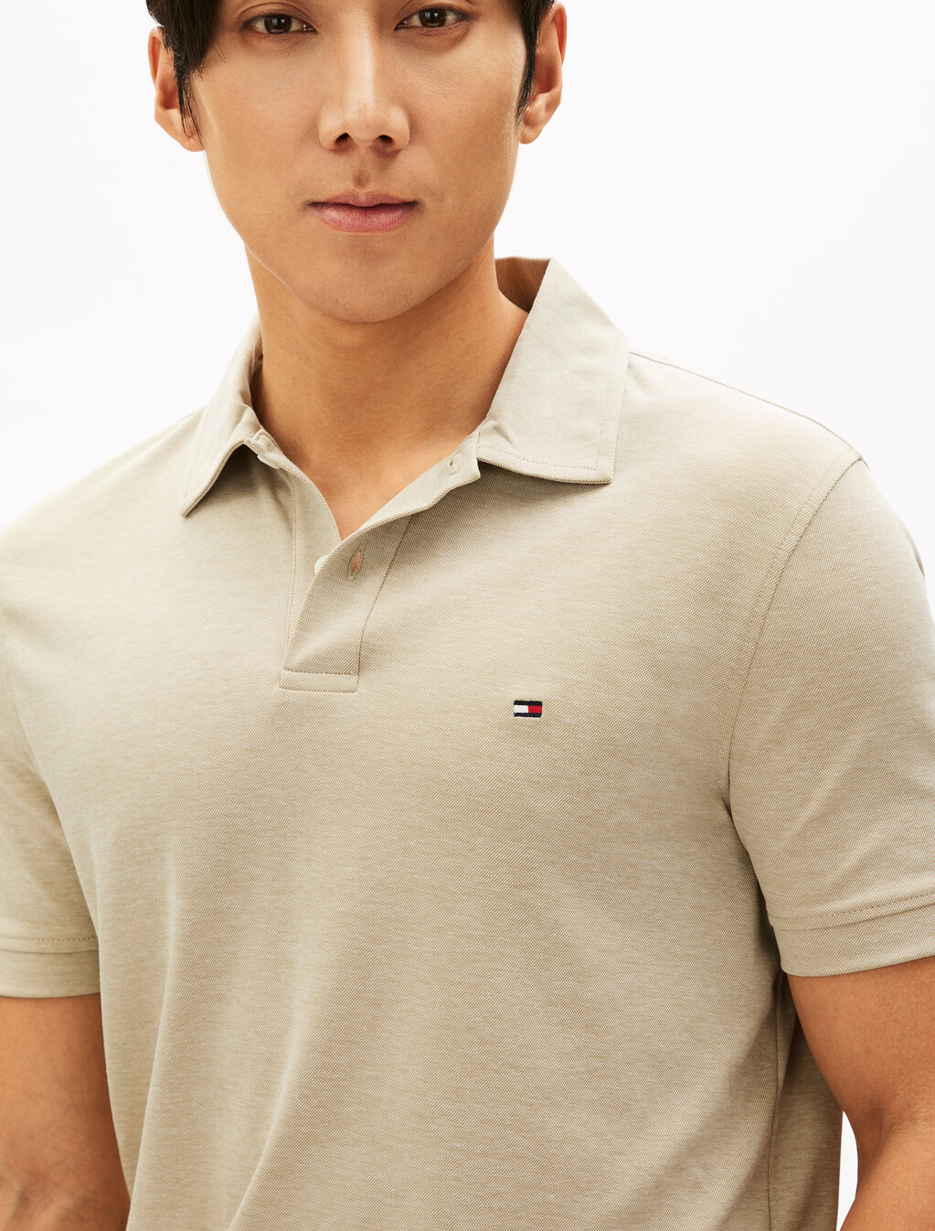 Performance 牛津布 Polo 衫, Sandalwood / White, hi-res