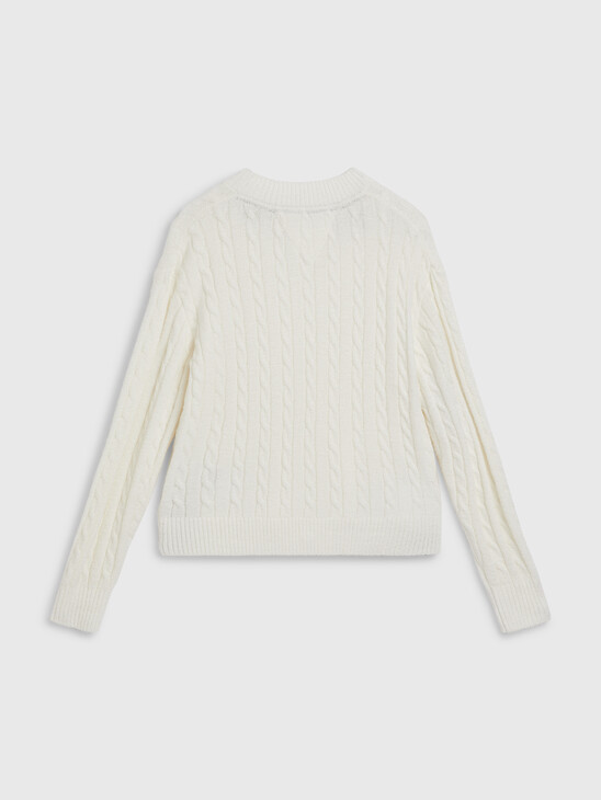 ORGANIC COTTON CABLE-KNIT JUMPER