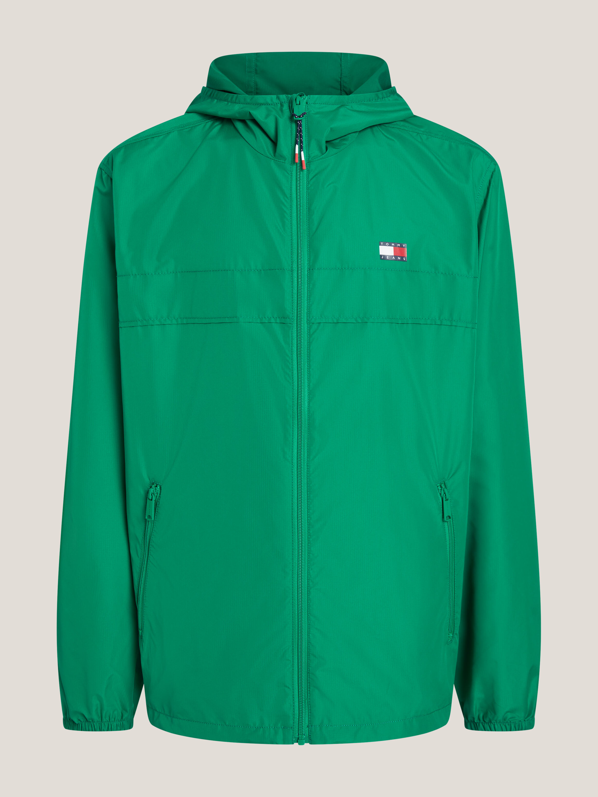 Green tommy hilfiger windbreaker sales