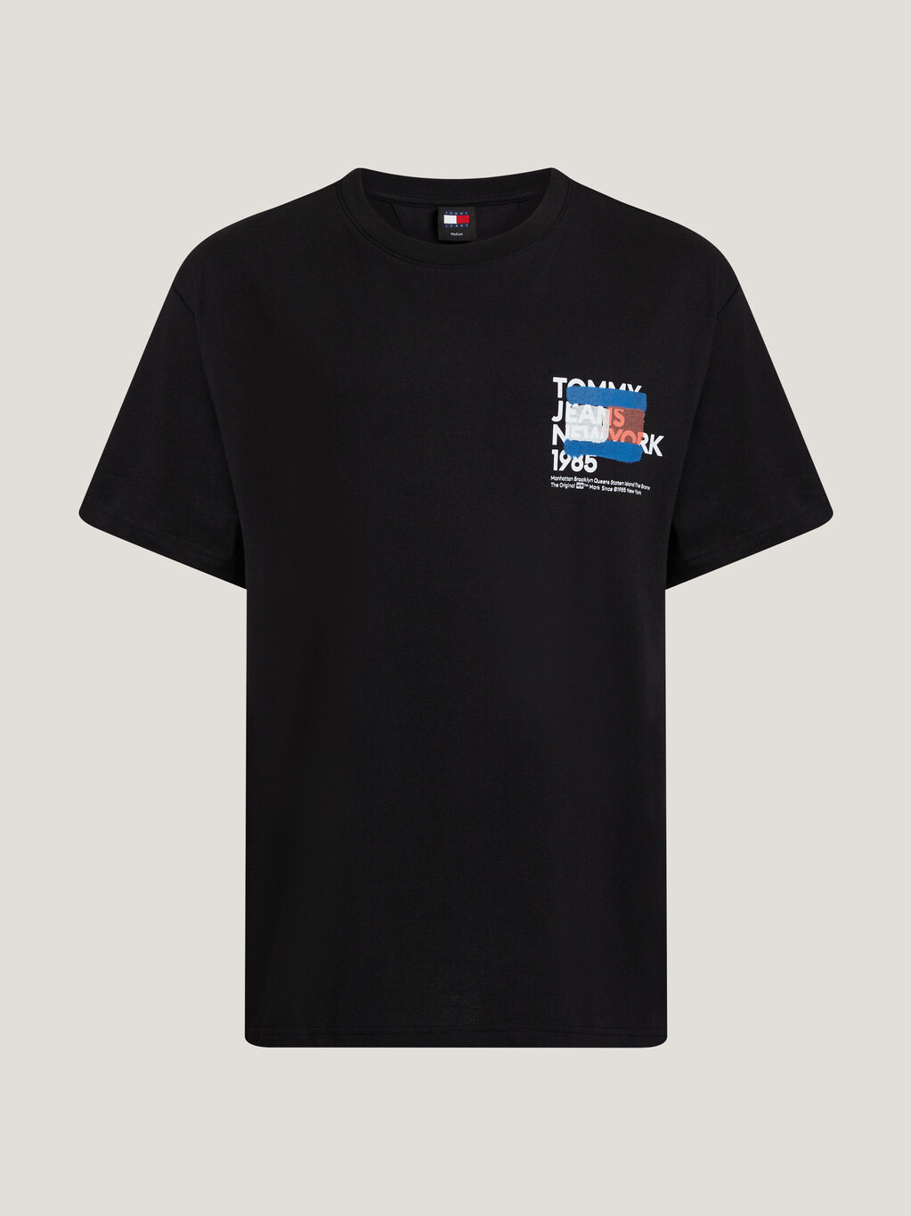 NYC 1985 Graffiti Flag T-Shirt, Black, hi-res
