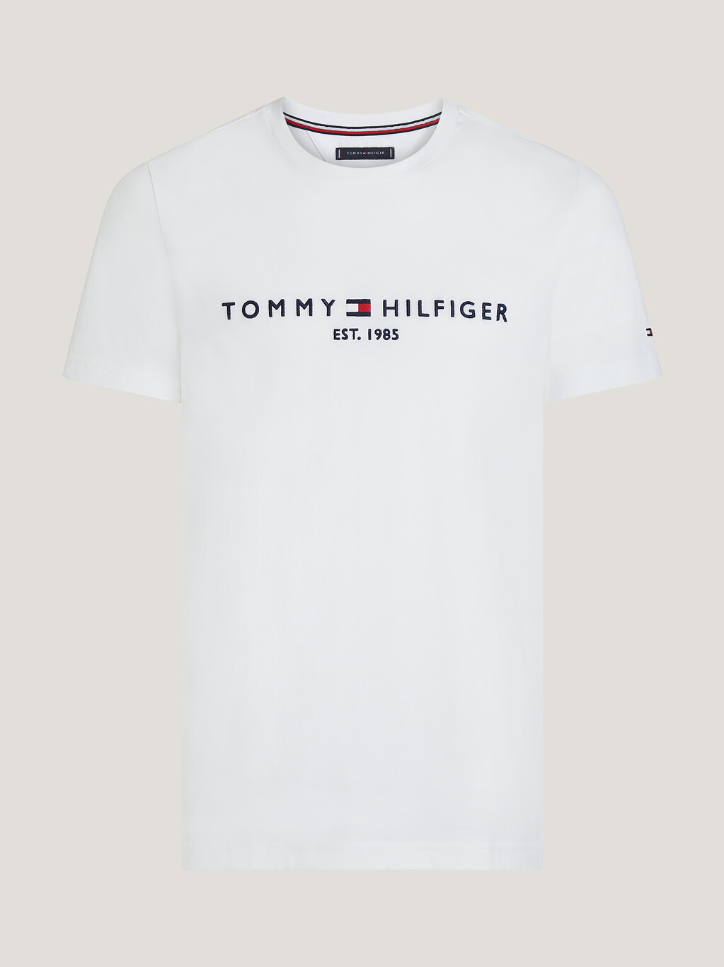 Core Tommy Logo T-Shirt, White, hi-res