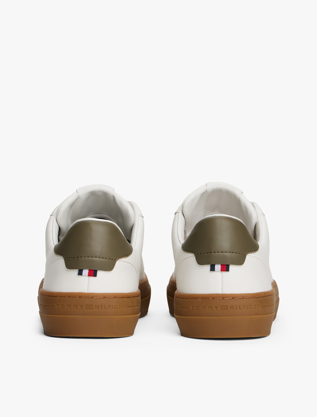 Leather Cupsole Trainers, Ecru, hi-res