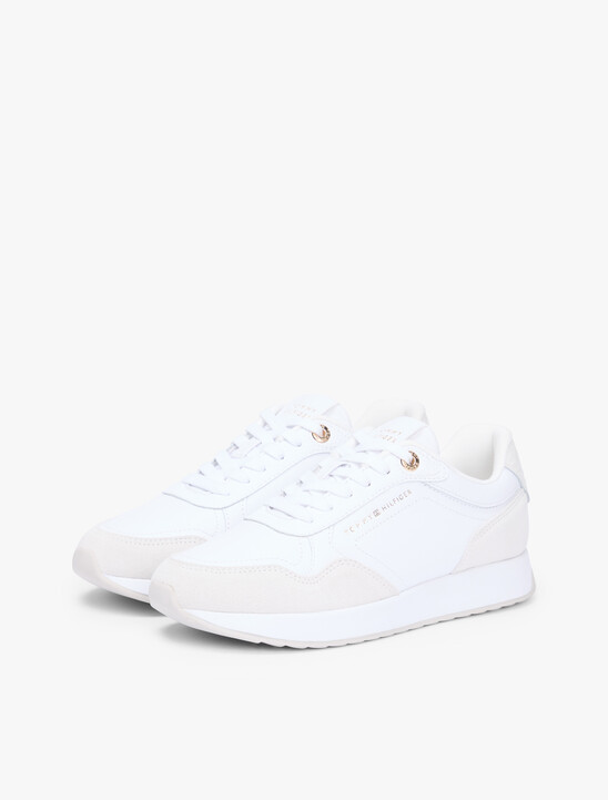 Embossed TH Monogram Leather Trainers