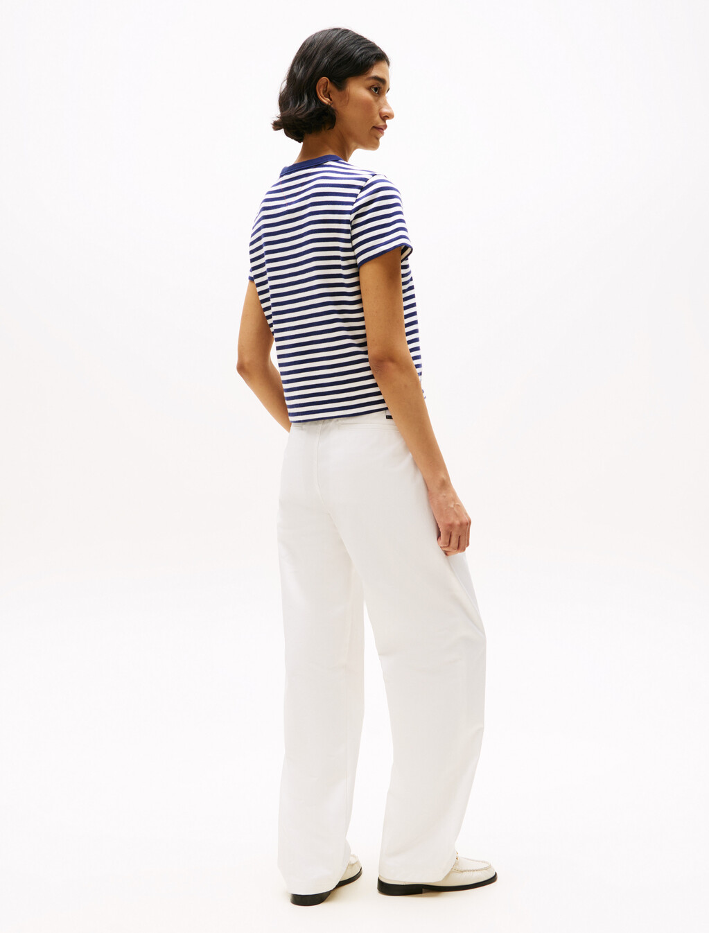 Hilfiger Sailing Breton Stripe Relaxed T-Shirt, Yale Navy Stripe, hi-res