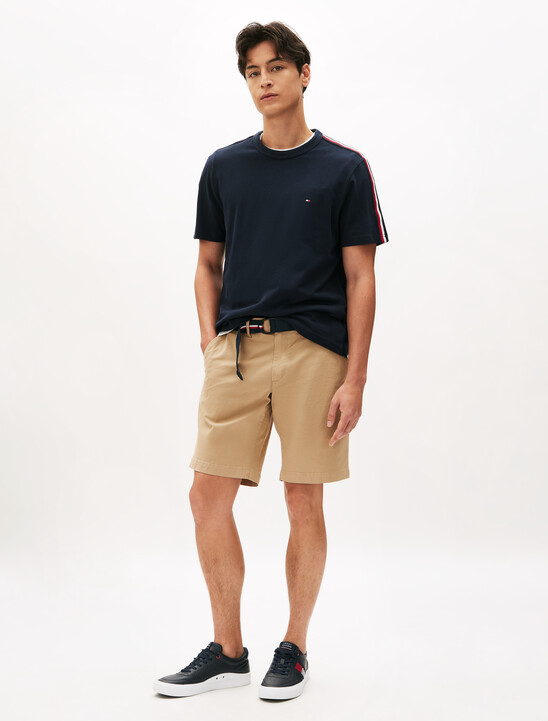 Essential Brooklyn Organic Cotton Twill Shorts With Belt, Desert Essential Brooklyn Organic Cotton Twill Shorts With Belt