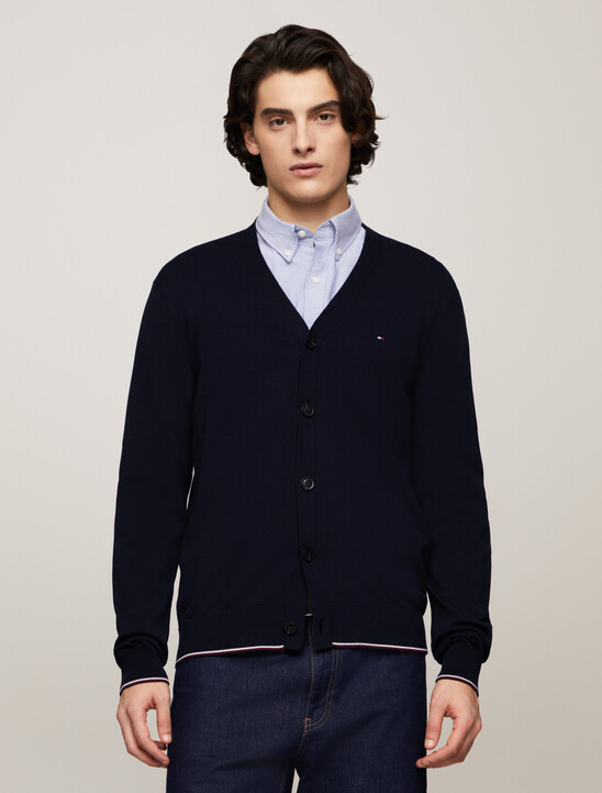 Tipped Cardigan, Desert Sky Tipped Cardigan