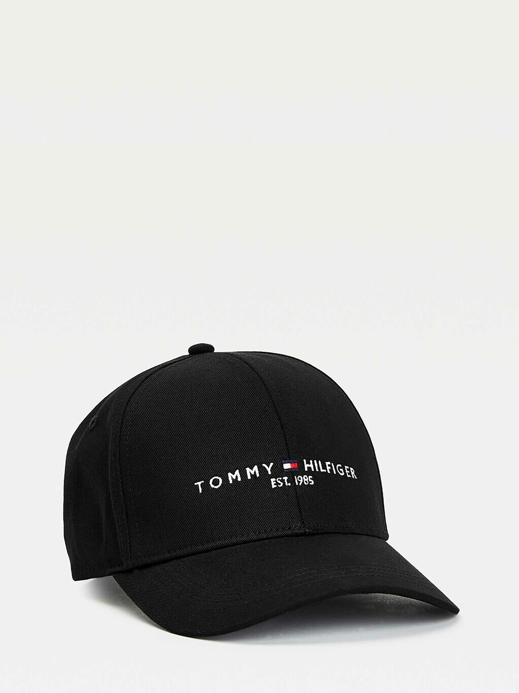Tommy Hilfiger 經典有機棉棒球帽, Black, hi-res
