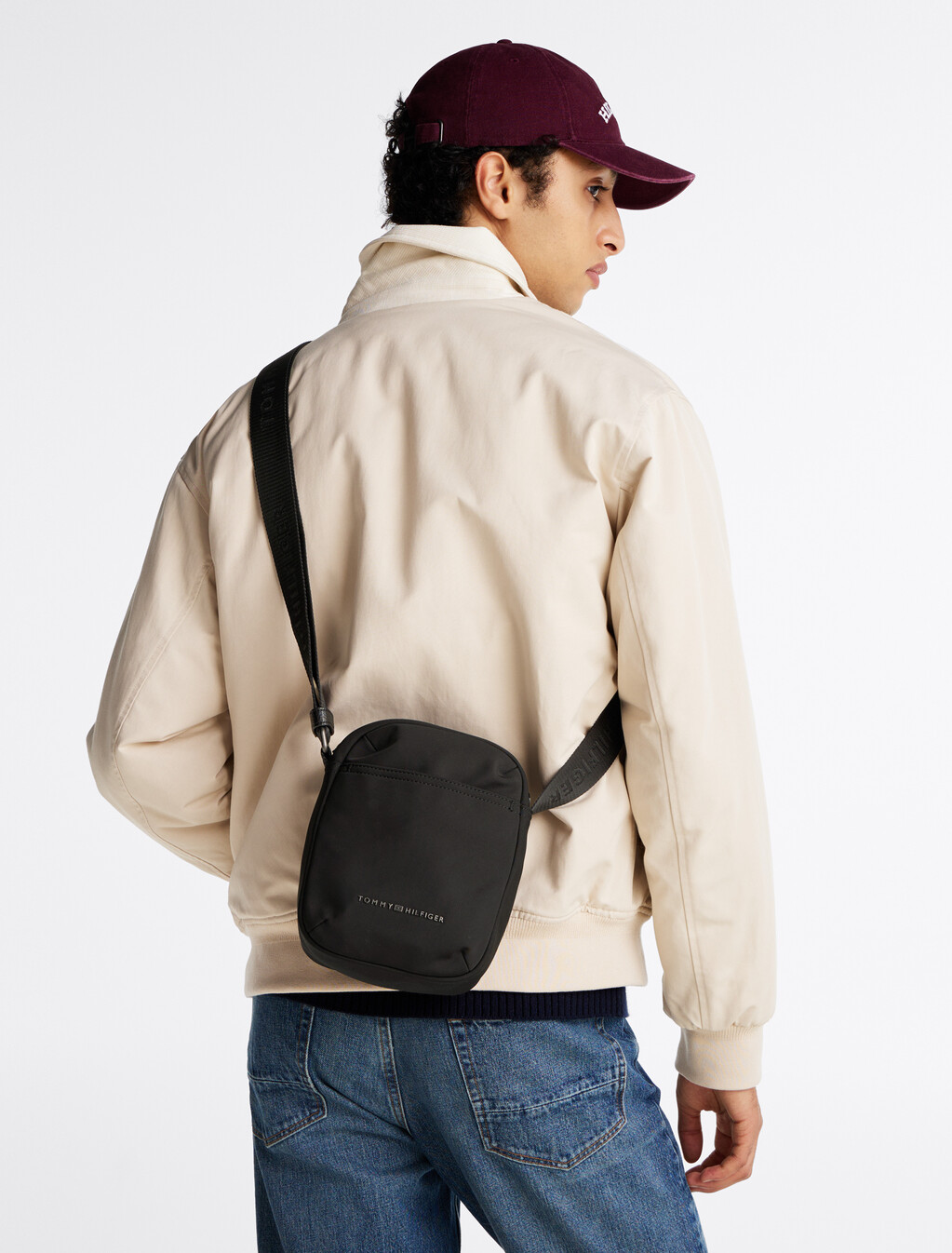 Metal Logo Reporter Bag, Black, hi-res