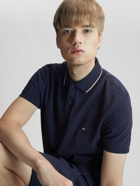 飾邊衣領標準版型 Polo 恤