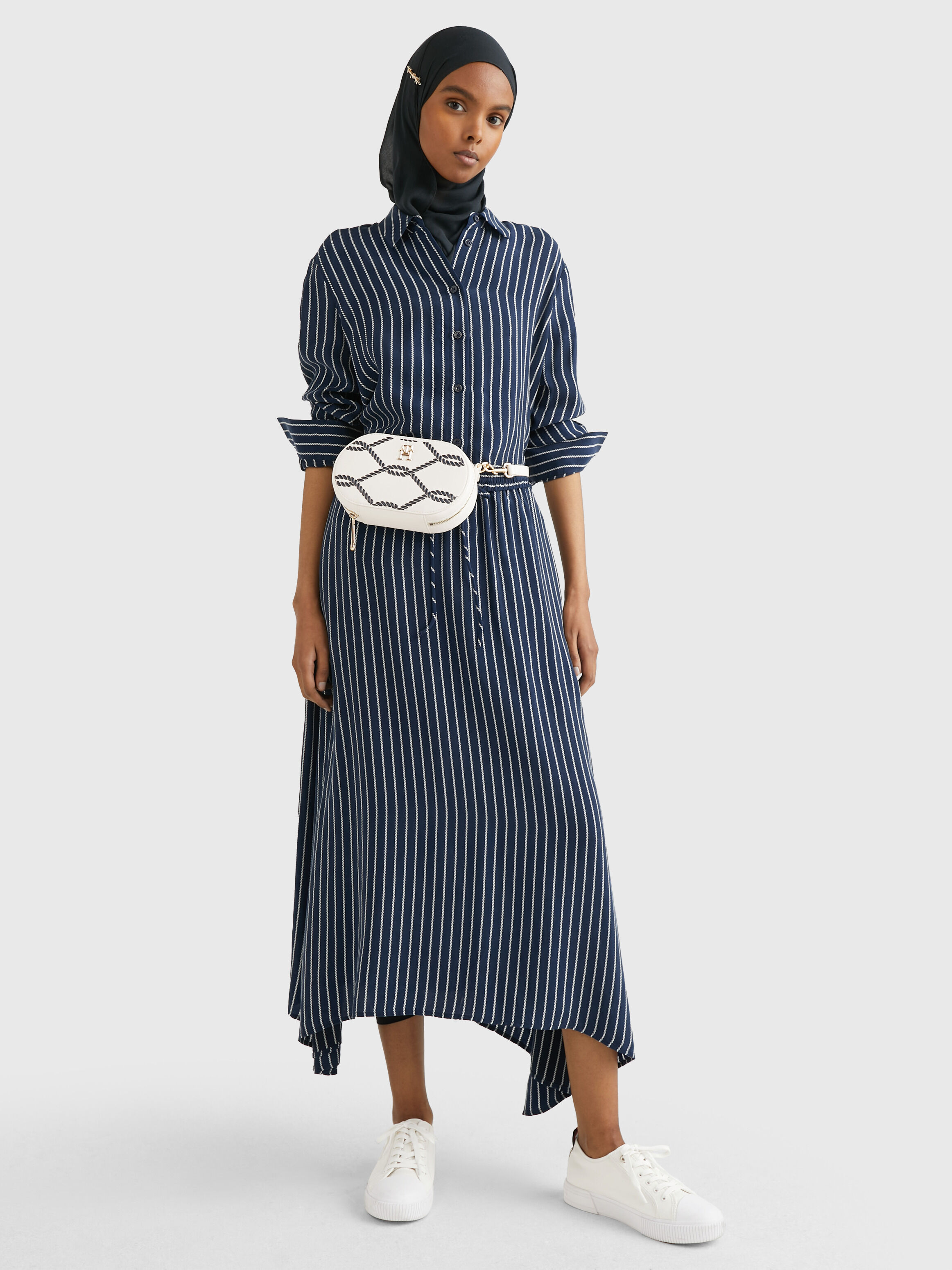 Striped skirt best sale flare
