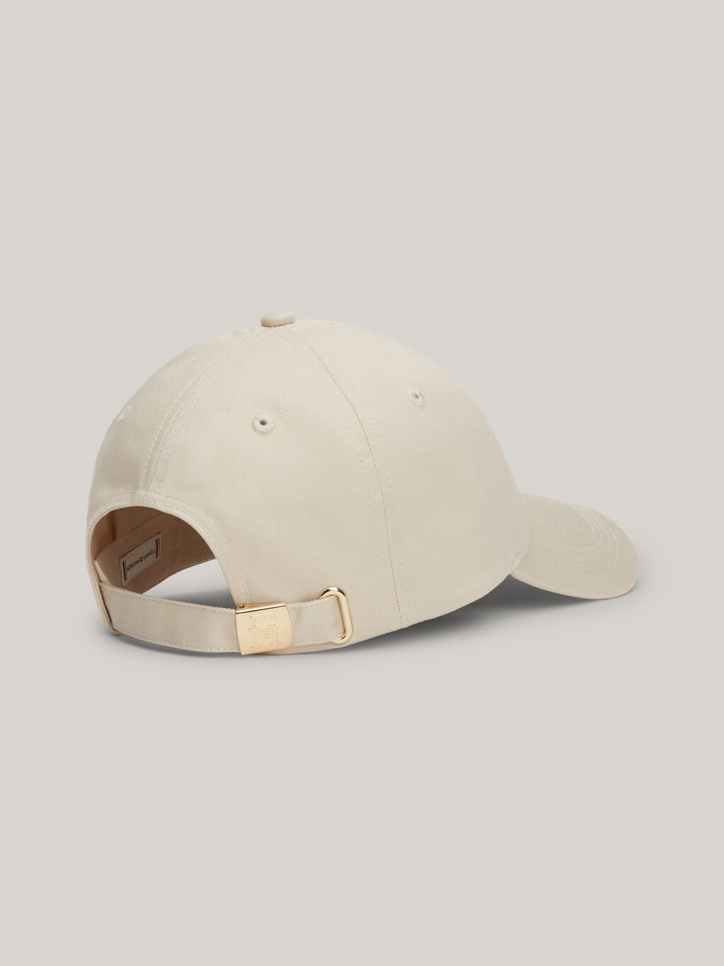 TH Monogram Plaque Baseball Cap, Classic Beige, hi-res