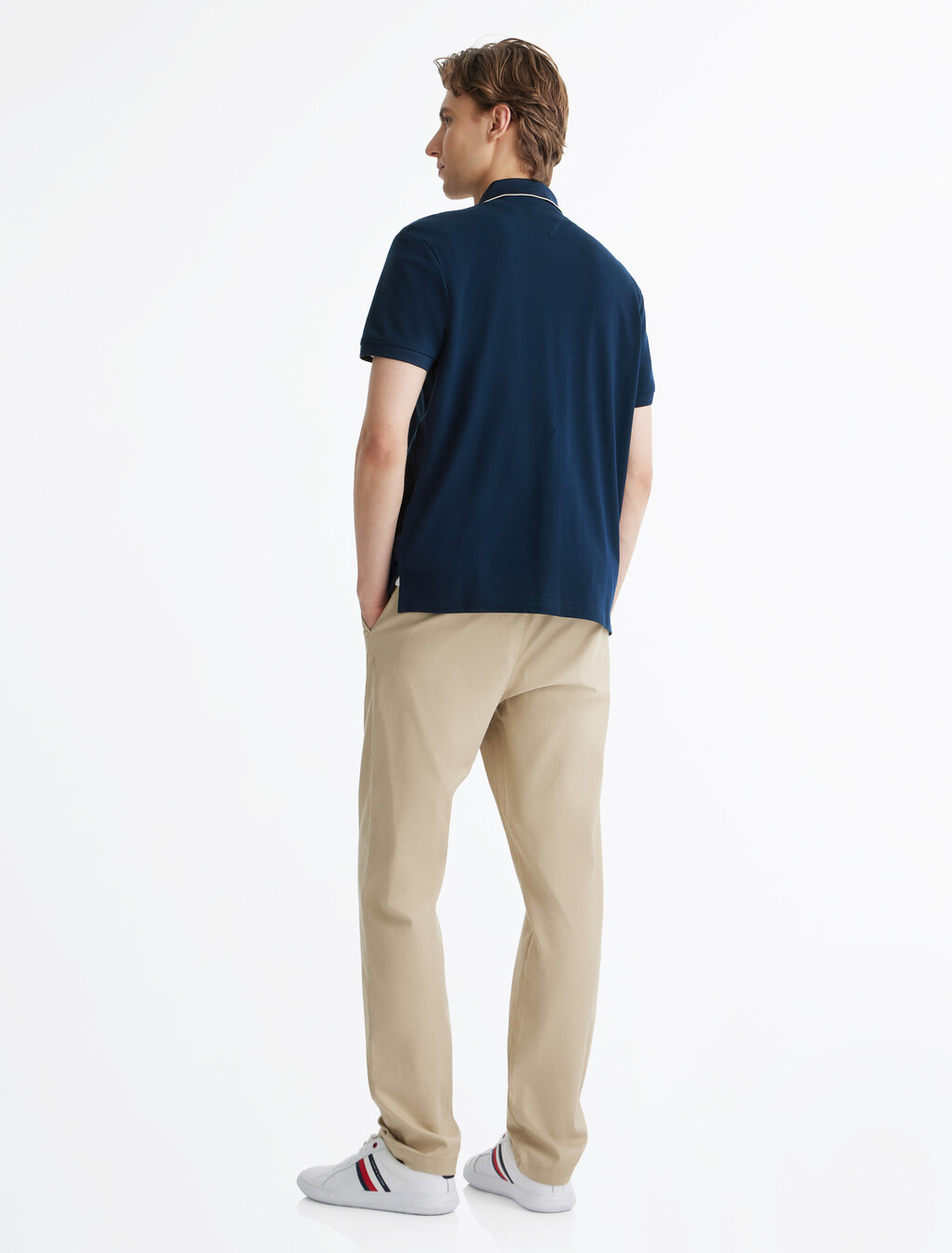 Hilfiger 標誌 Polo 衫, Night Sky, hi-res