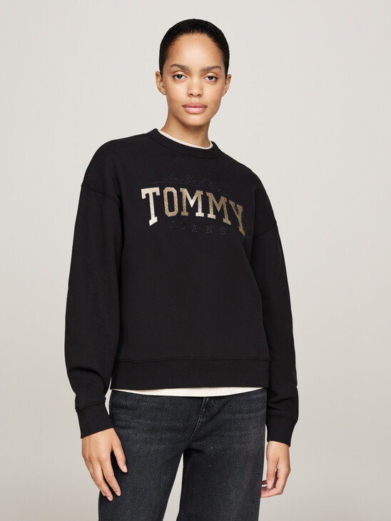 Glitter Logo Boxy Sweatshirt