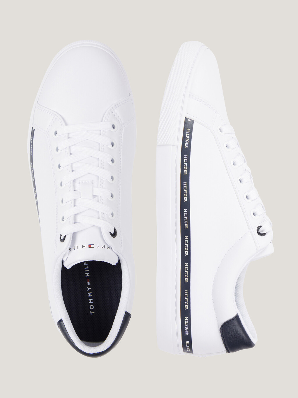 Core 標誌飾帶硫化運動鞋, White, hi-res