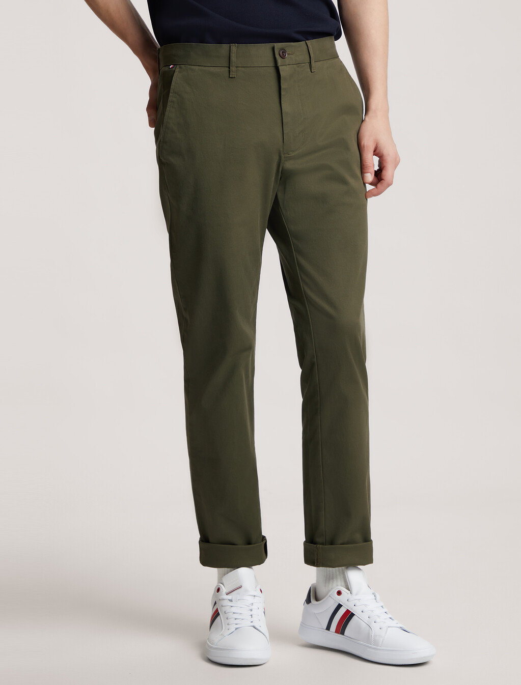 1985 系列 Denton 合身斜紋棉布褲, Army Green, hi-res