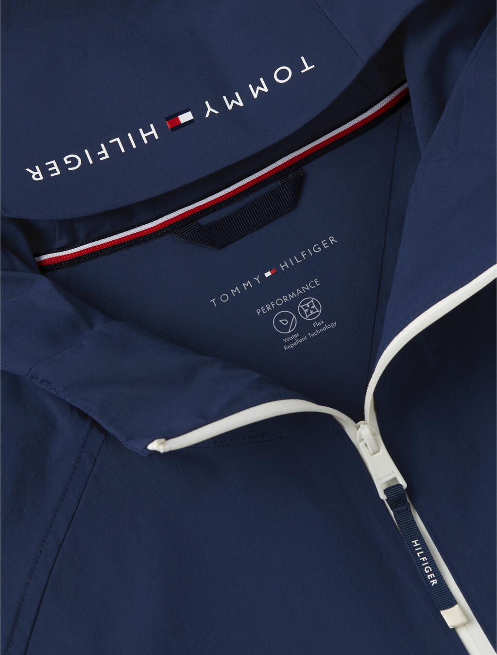 機能技術材質連帽拉鍊外套, Carbon Navy, hi-res
