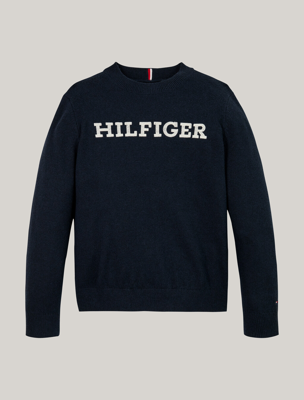 Hilfiger Monotype 圓領毛衣, Desert Sky, hi-res