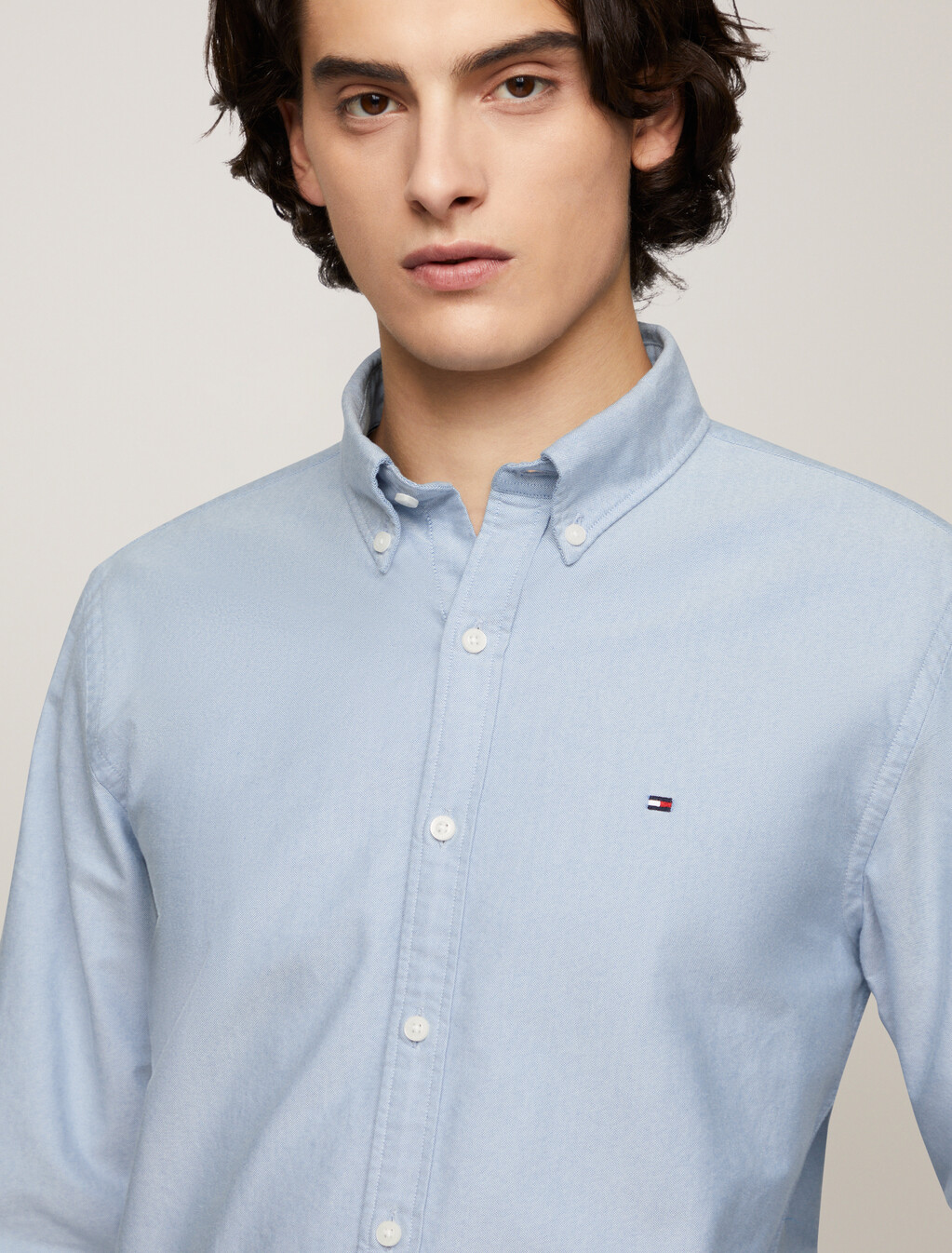 Organic Cotton Oxford Shirt, Shirt Blue, hi-res