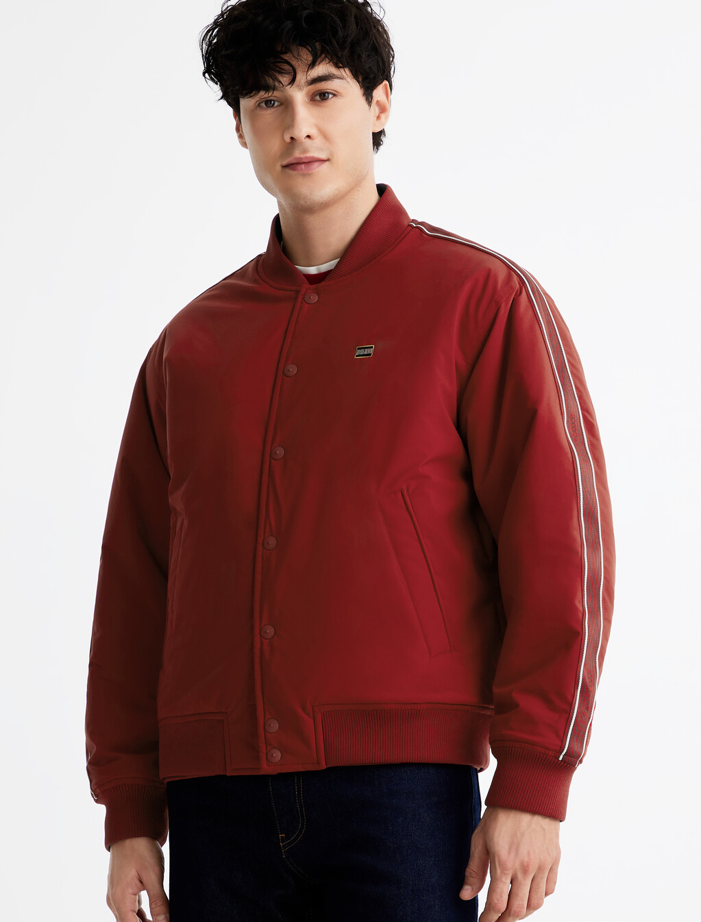 Reversible Bomber Jacket, Desert Sky, hi-res