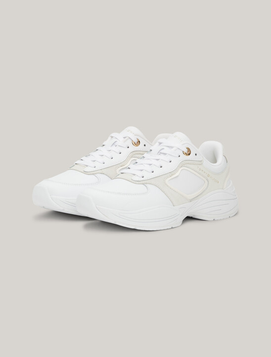Sport Casual Chunky Leather Runner Trainers