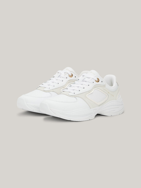 Sport Casual Chunky Leather Runner Trainers