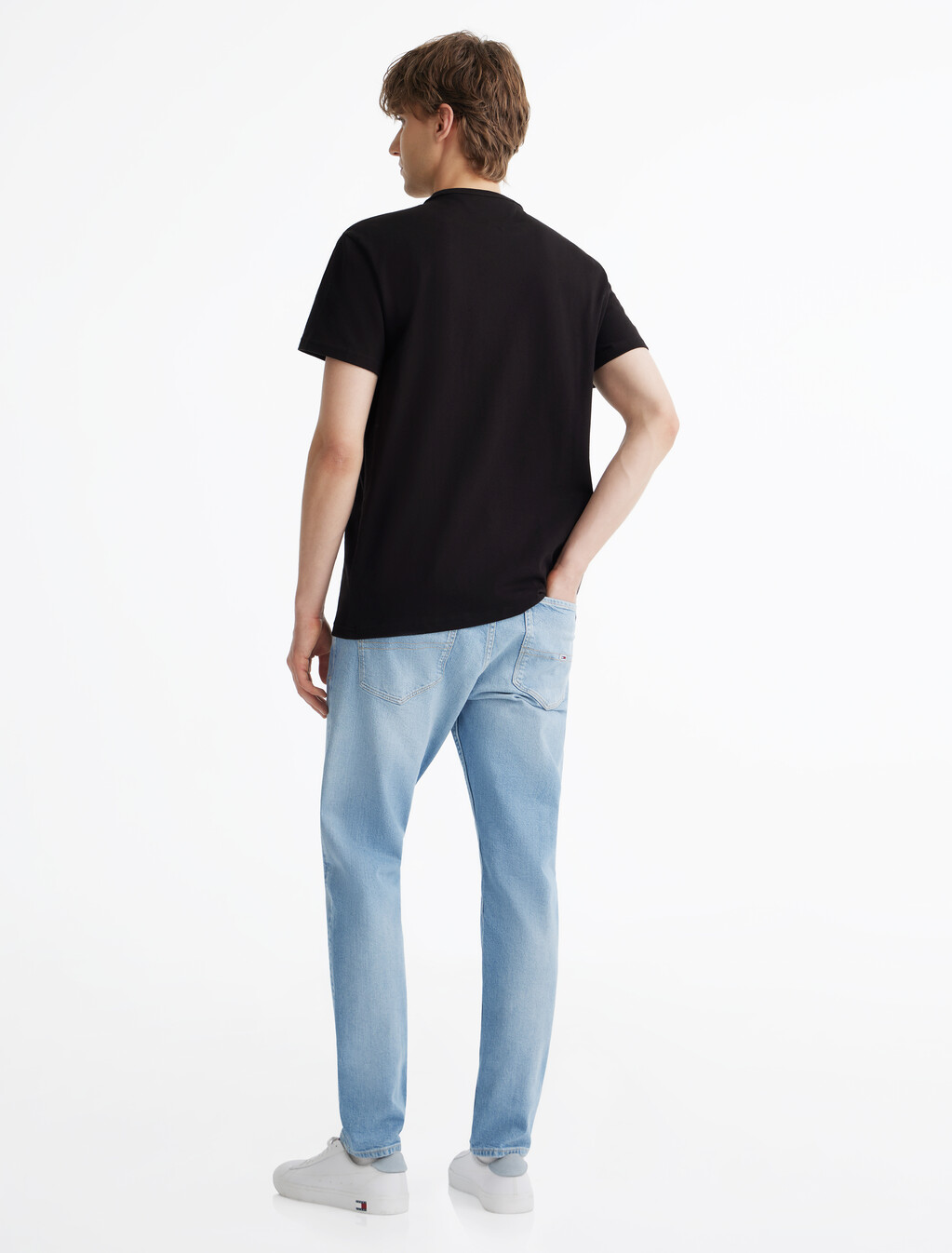 Tommy 徽章 T 恤, Black, hi-res