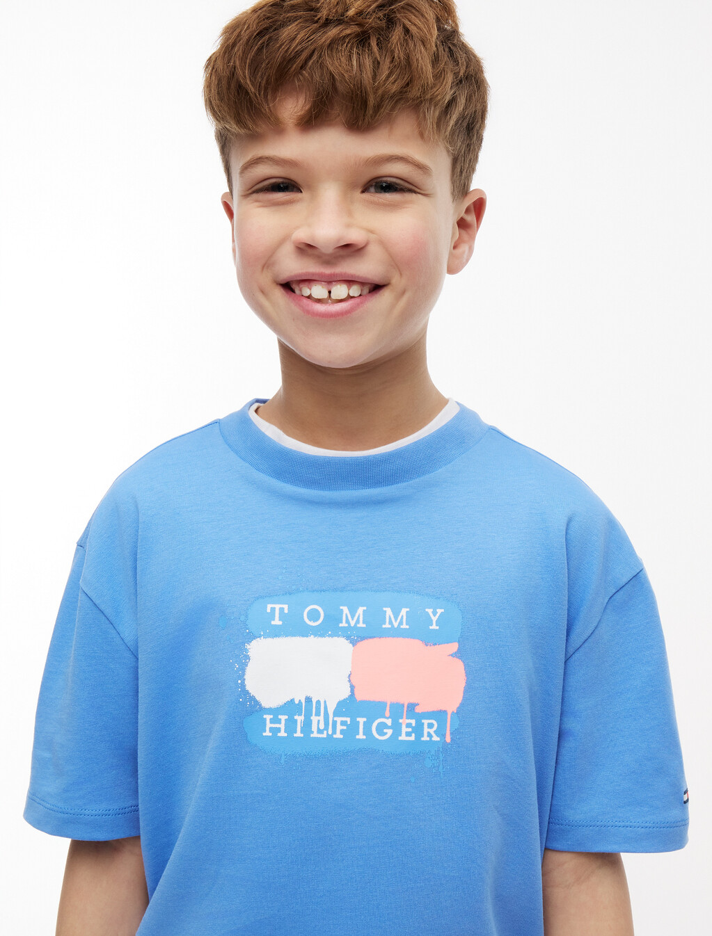 Flag Graffiti T-Shirt, Copenhagen Blue, hi-res