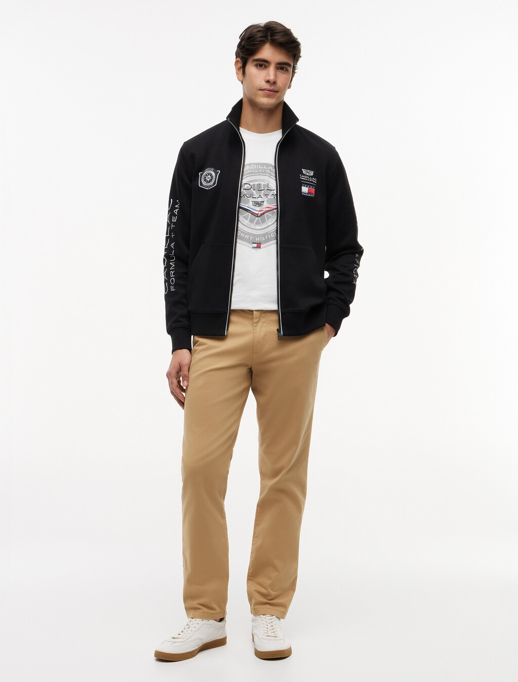 TH x Cadillac Formula 1&reg; 車隊後背圖案衛衣, Black, hi-res