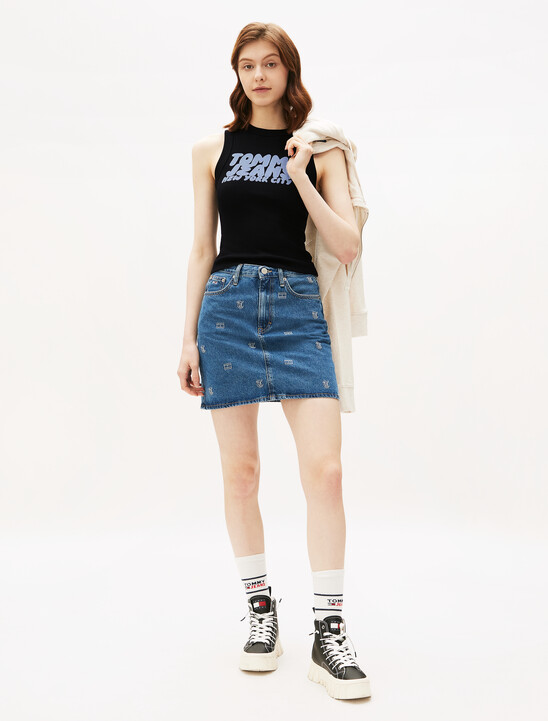 Bubble Logo Slim Tank Top