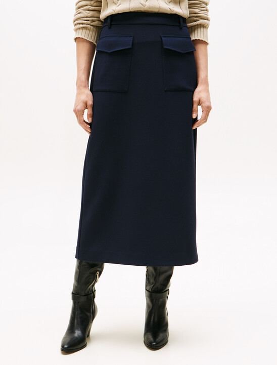 Tailored Midi Skirt