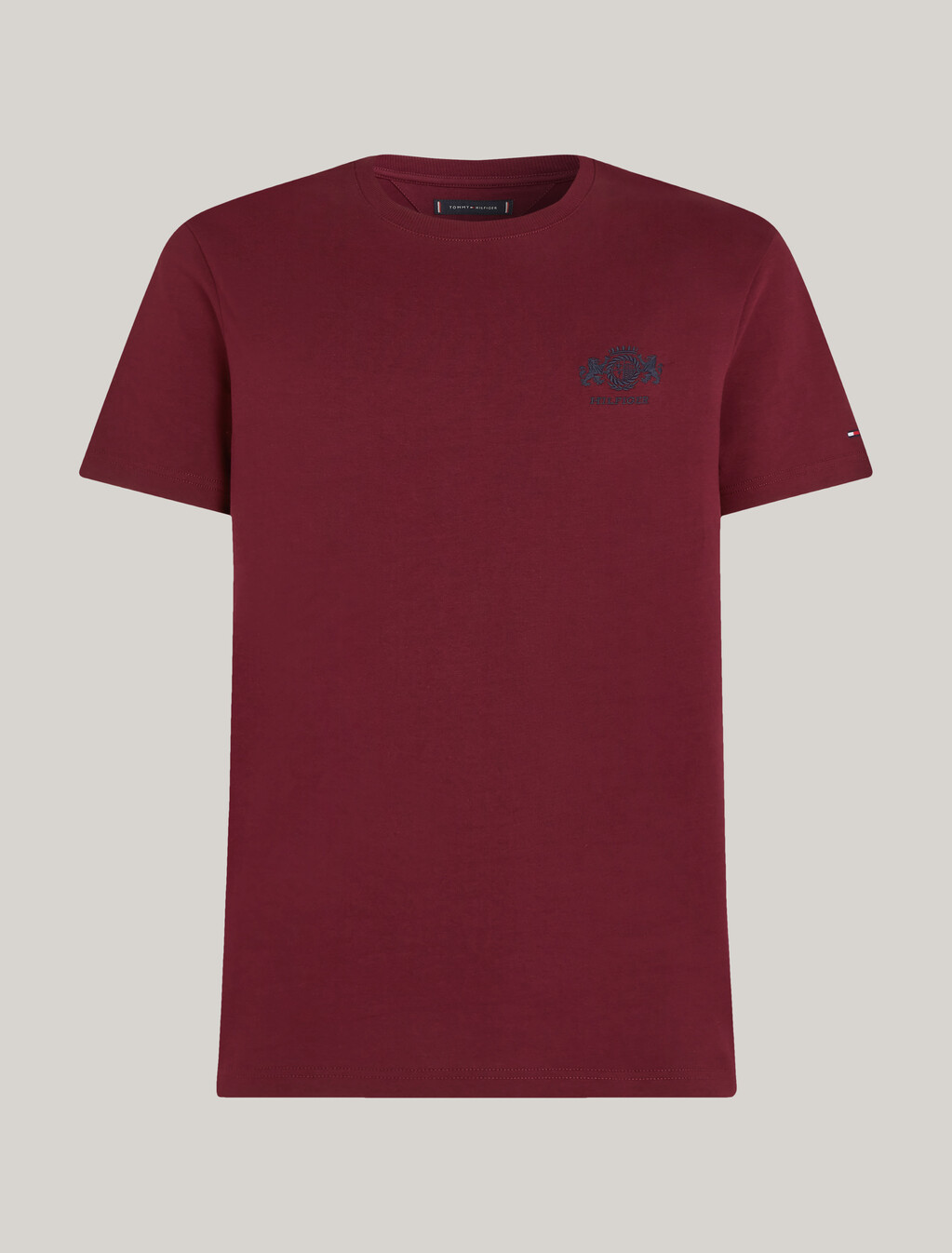 Logo Embroidery T-Shirt, Deep Rouge, hi-res